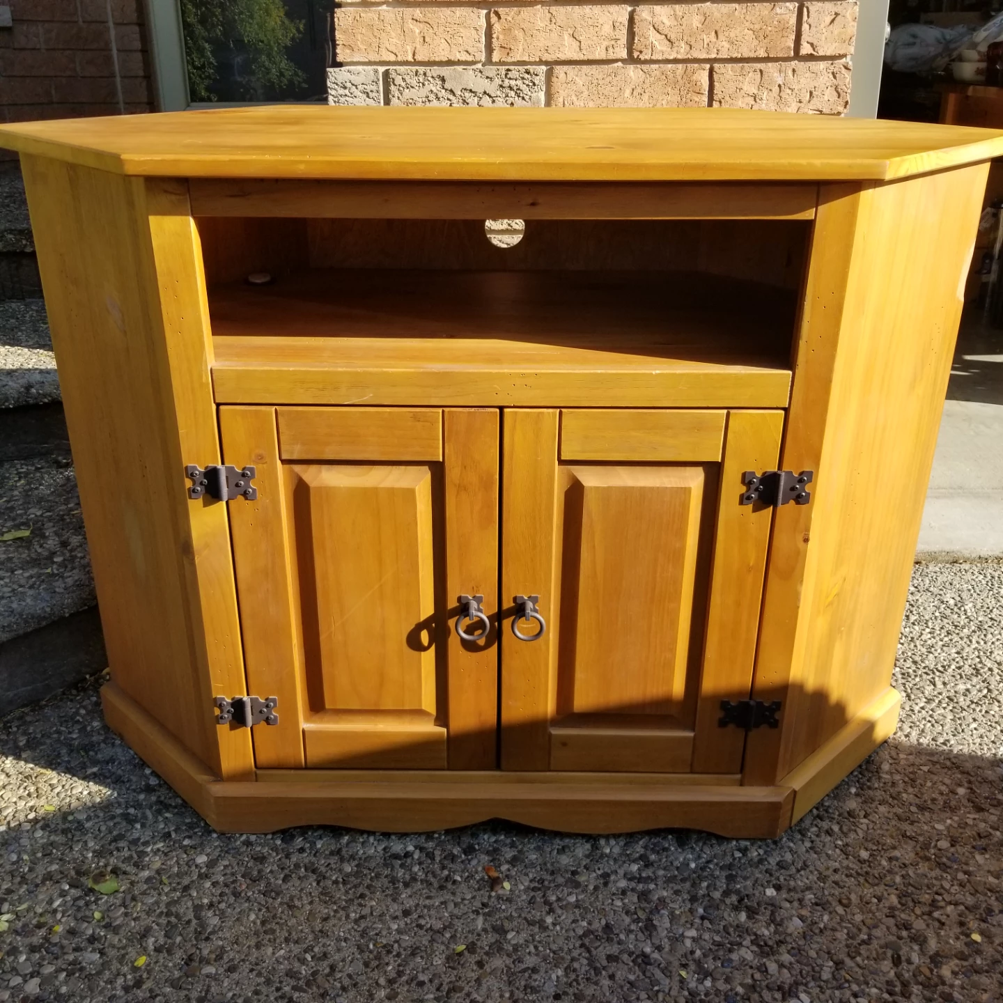 Rustic Pine TV Cabinet