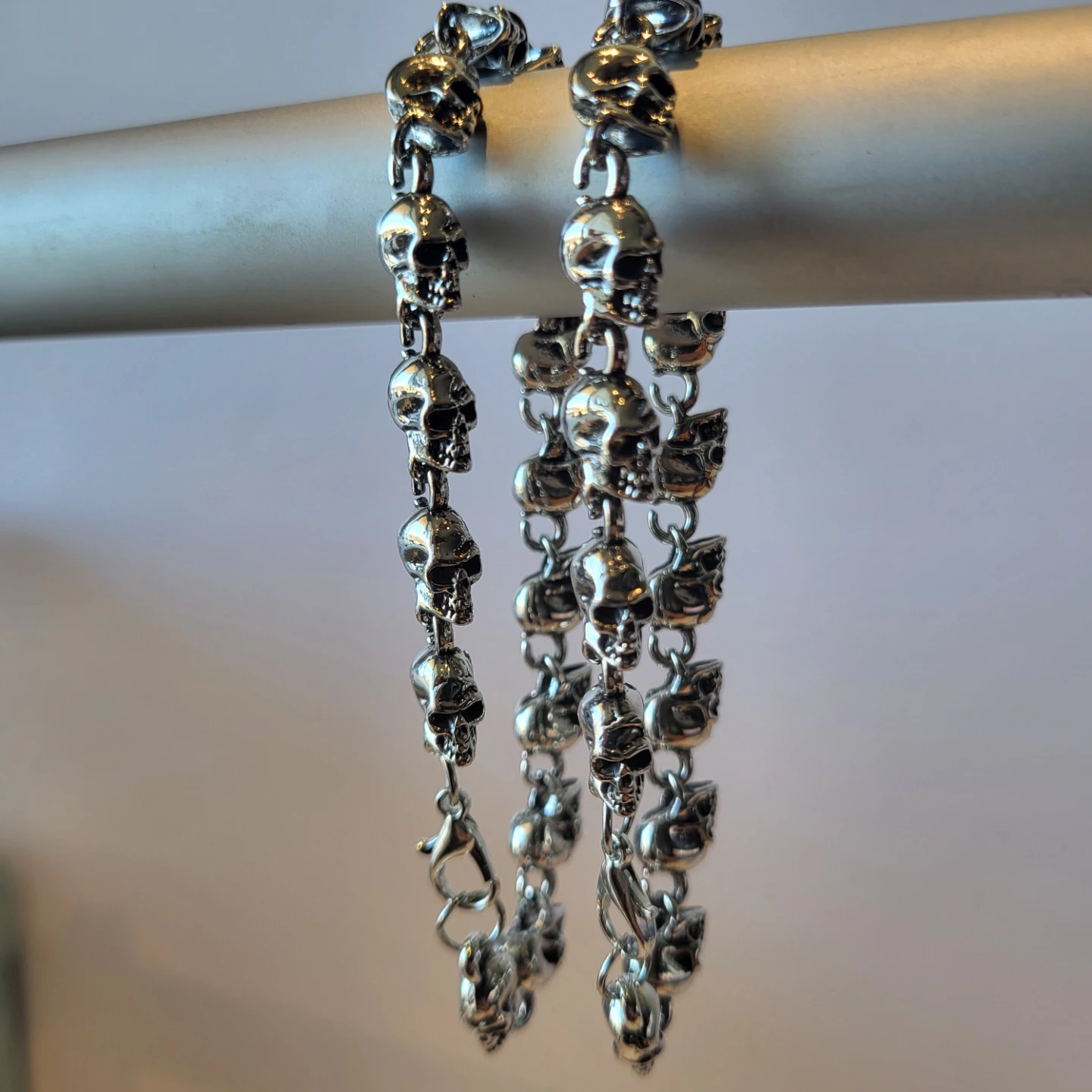 Set of 10 men's Skull Beaded Bracelets - photo 3