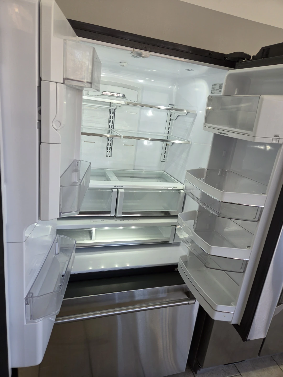 36" GE Cafe Stainless Steel French Door Refrigerator - photo 2