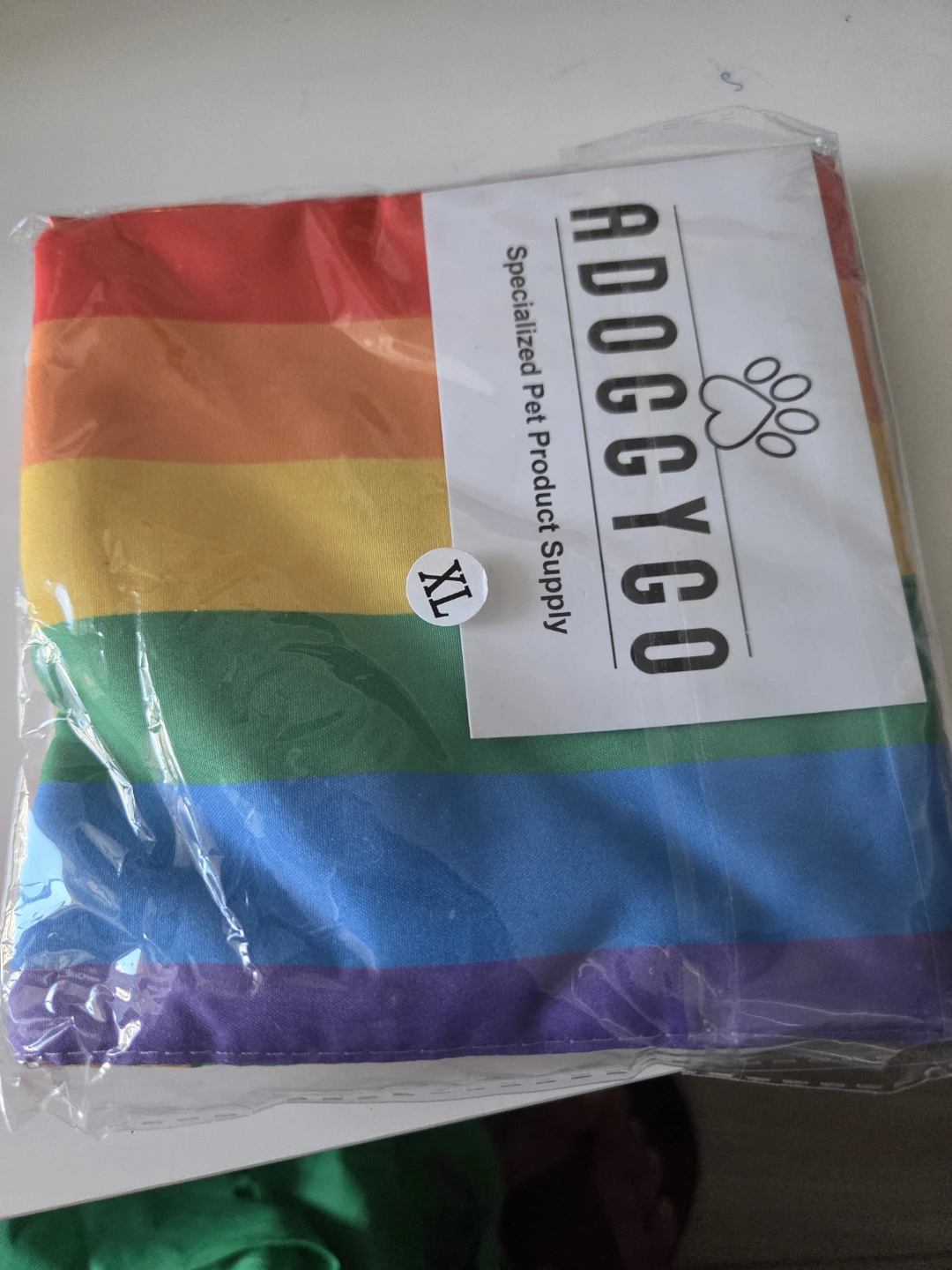 ADOGGYGO Rainbow Dog Bandana, XL - photo 5
