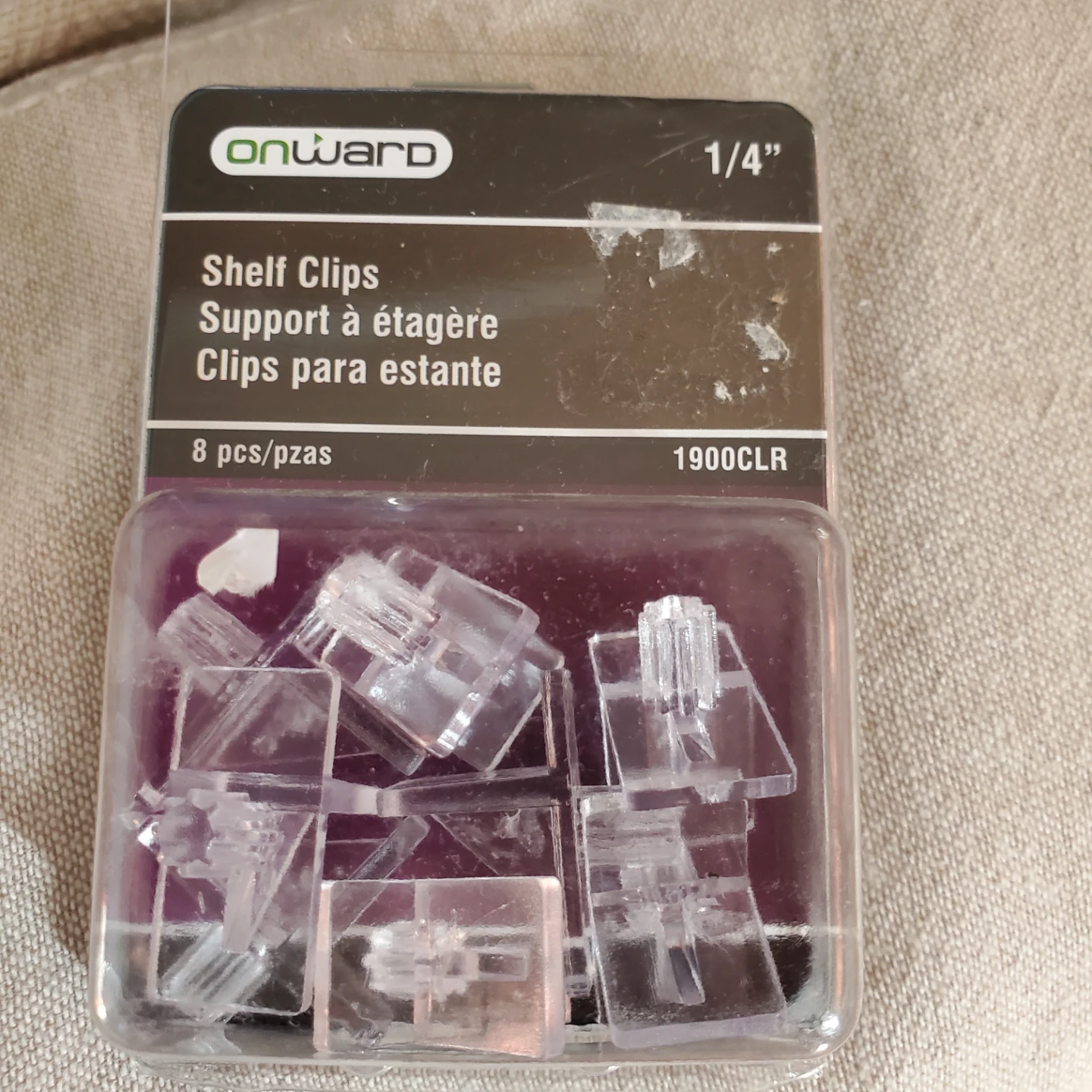 CLEAR Shelf Pins