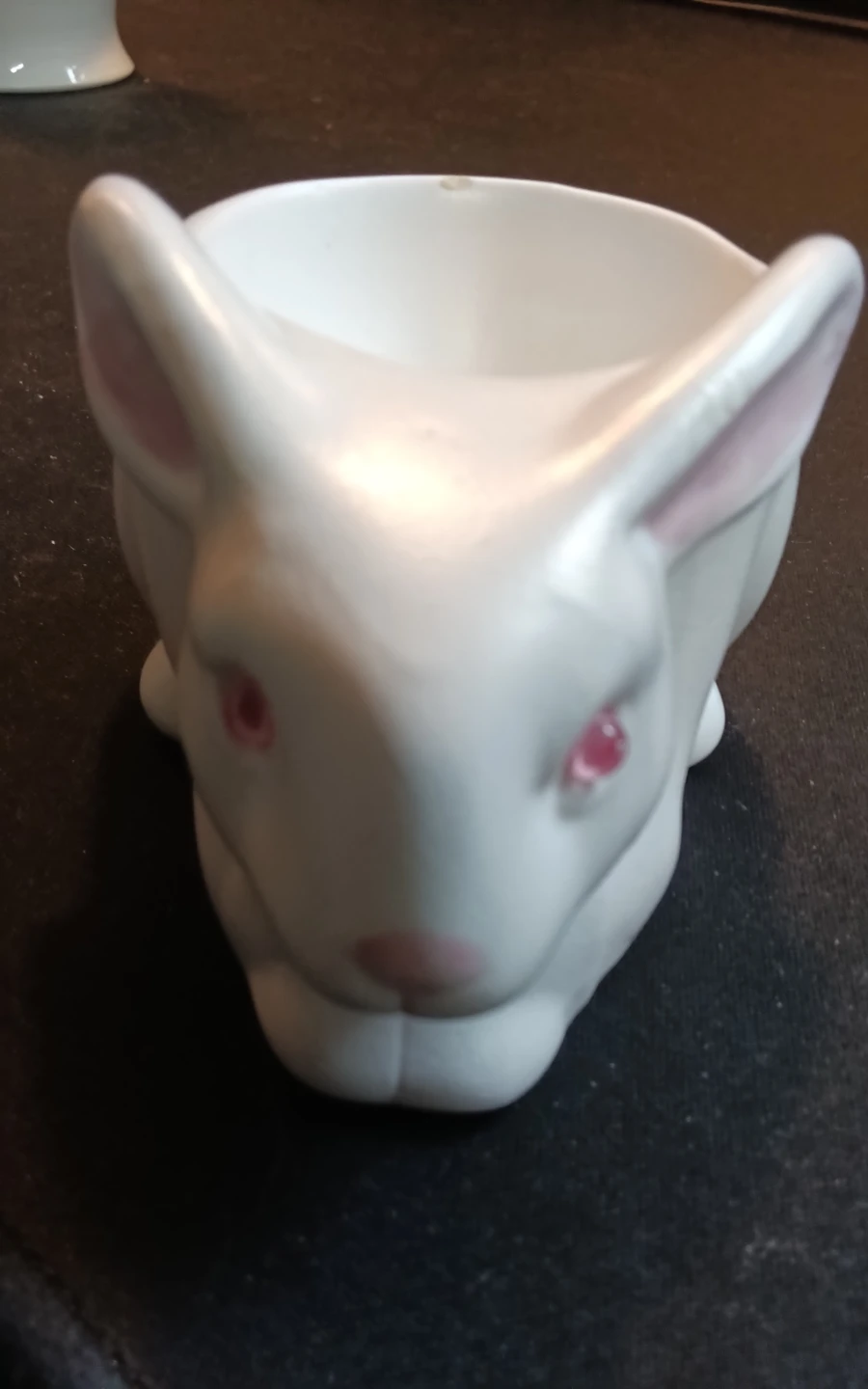 Bunny Egg Holder (Glass Eyes) & 2.5” Hand-Thrown Studio Cups - photo 2