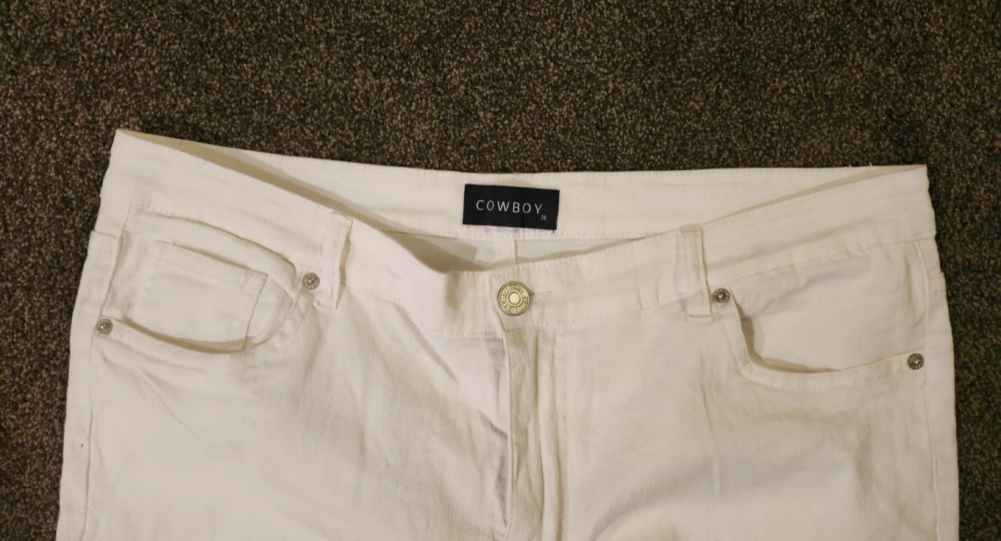 Cowboy White Jeans Size 38 - photo 2