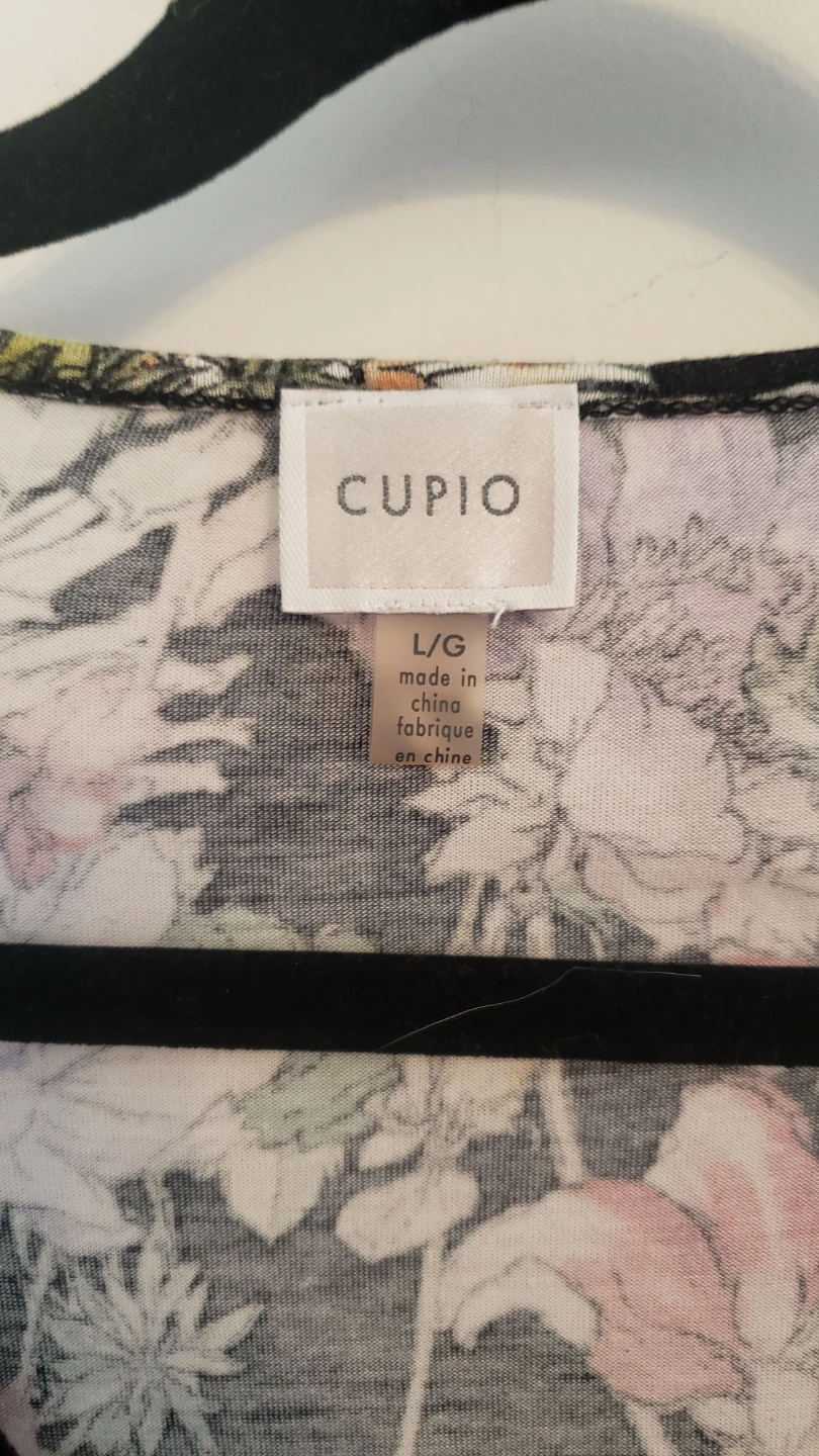 Cupio Floral Long Sleeve Blouse Size Large - photo 3