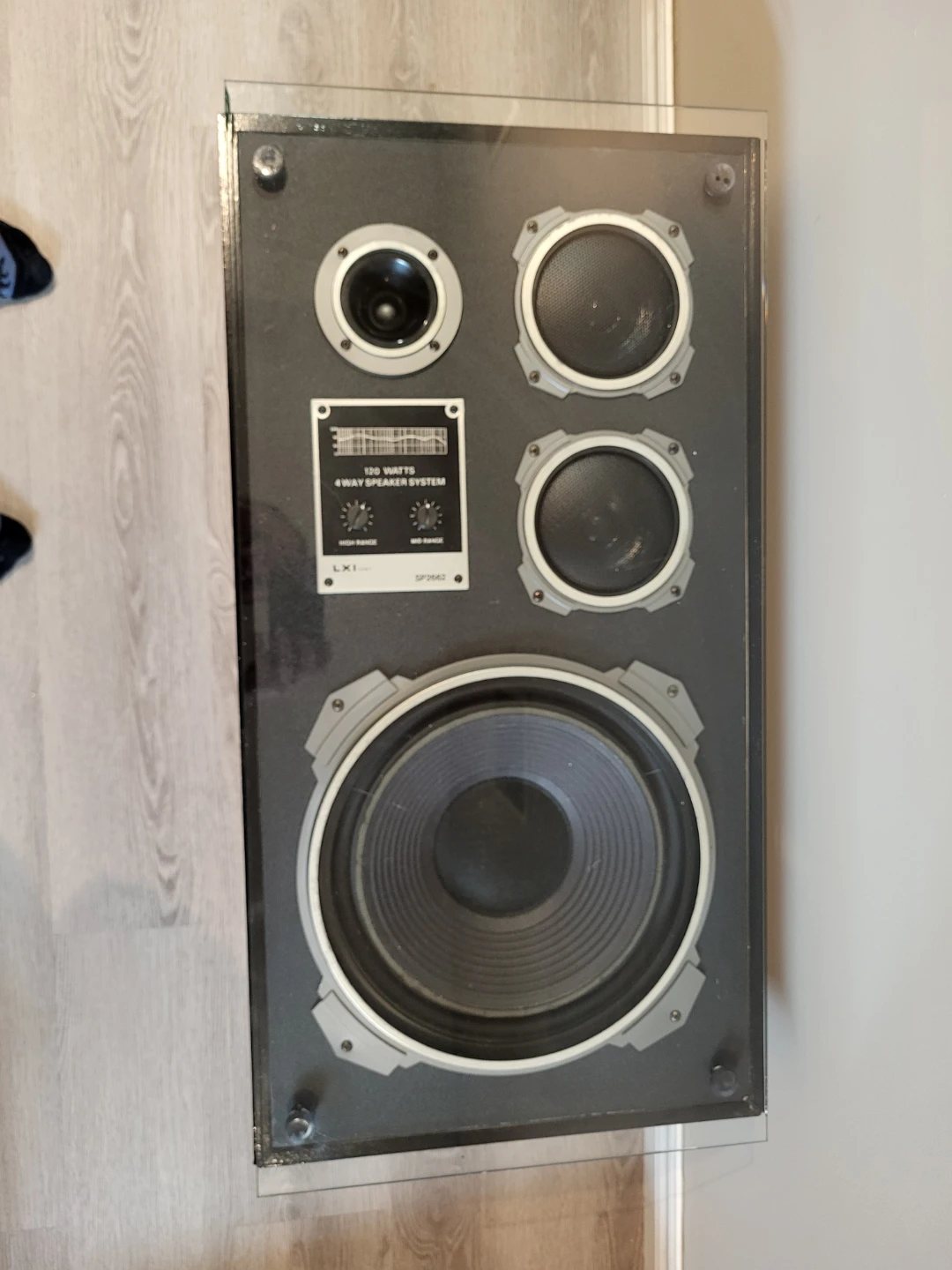 Speaker Stereo System Glass Top Coffee Table - photo 2