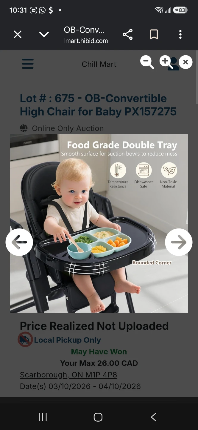 OB-Convertible Baby High Chair PX157275 - photo 4