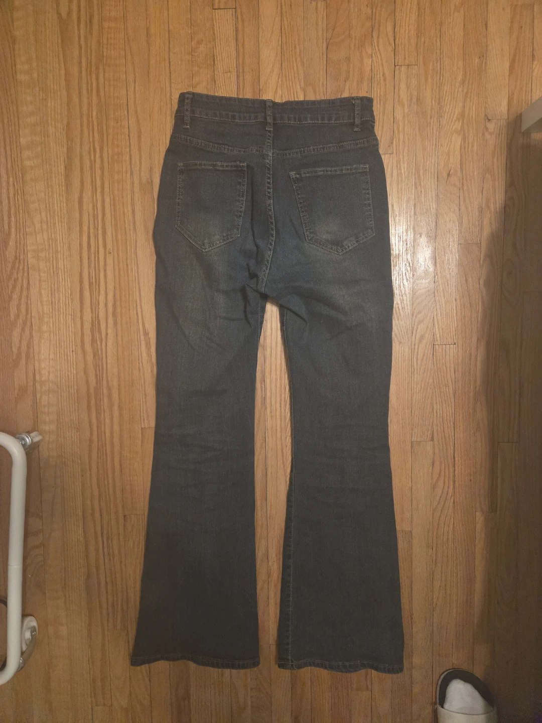 Dark wash flare denim jeans - photo 2