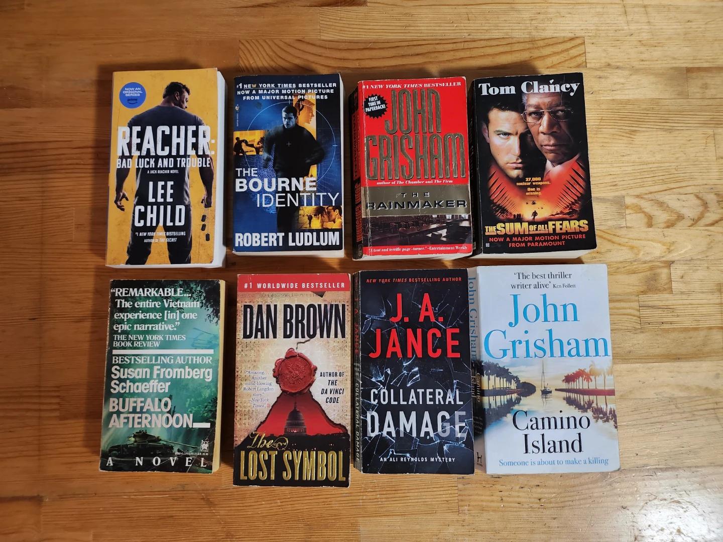 Thriller Mystery Paperback Books- (Lot of 8)