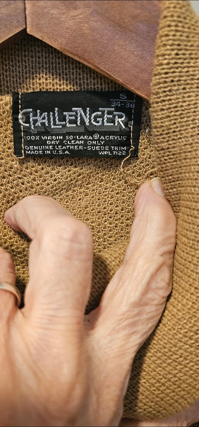 Challenger Vintage Suede Trim Knit Cardigan - photo 3