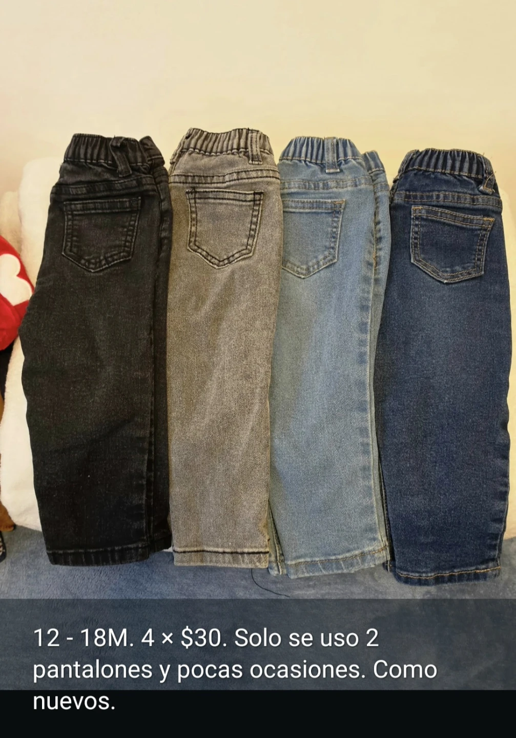 Set of 4 baby jeans