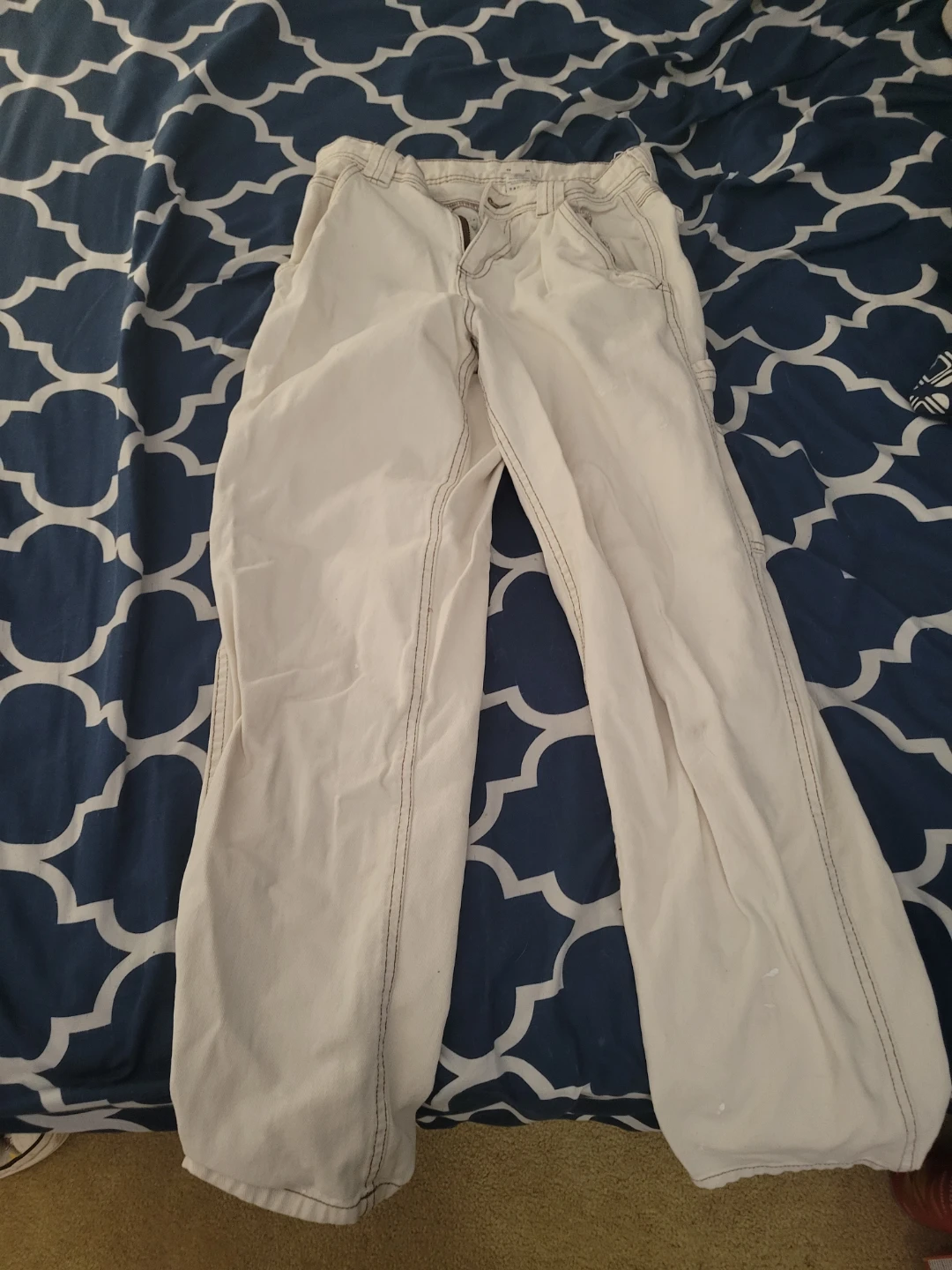 White Carpenter Jeans - photo 2