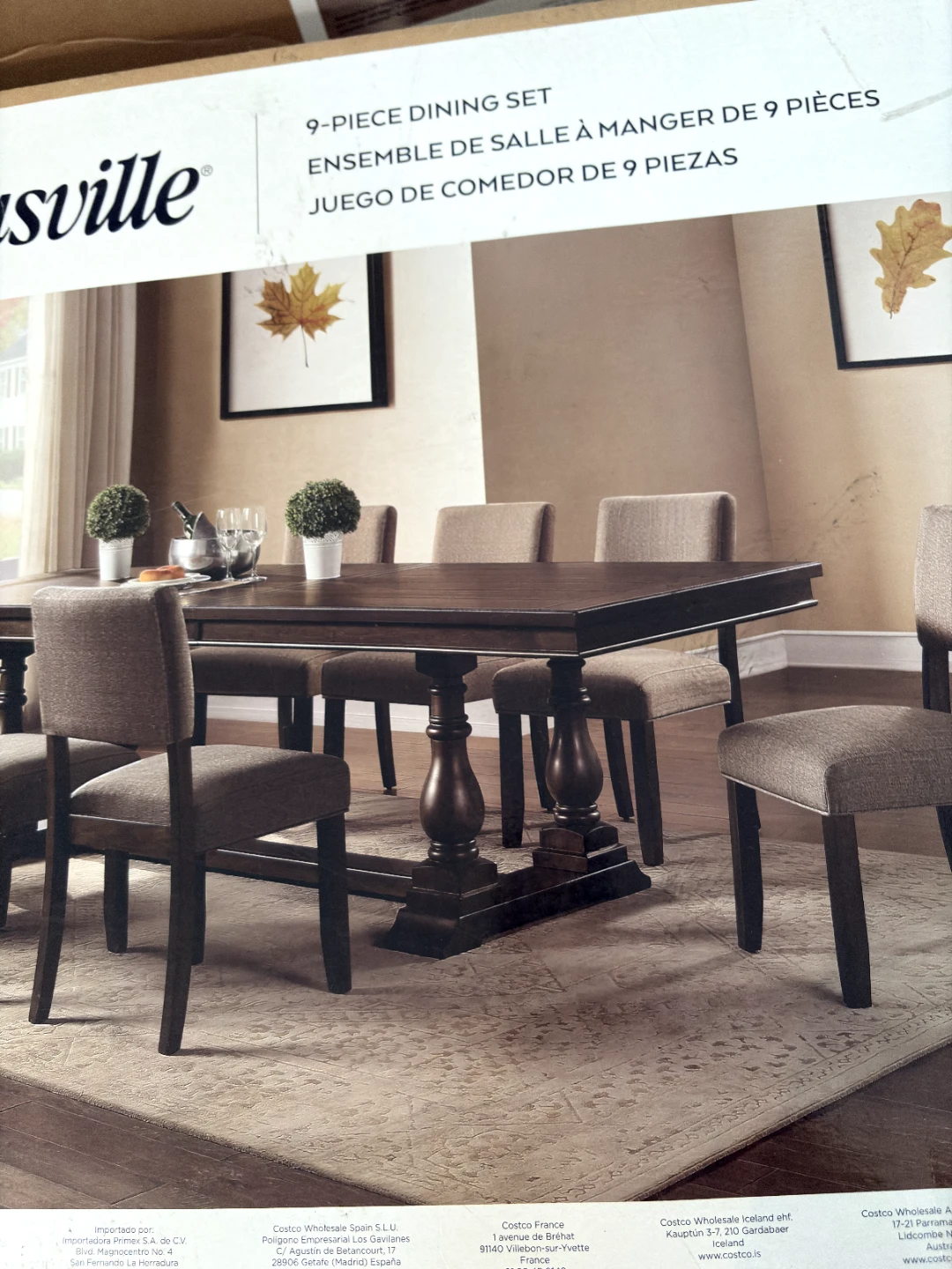 New Extendable Dining Table + 8 Chairs (6 gently used, 2 new) - photo 5