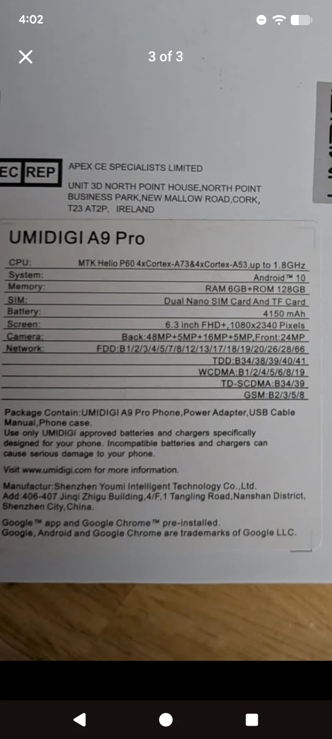New condition..Umidigi A9 Pro 6GB+128GB Smartphone - photo 4