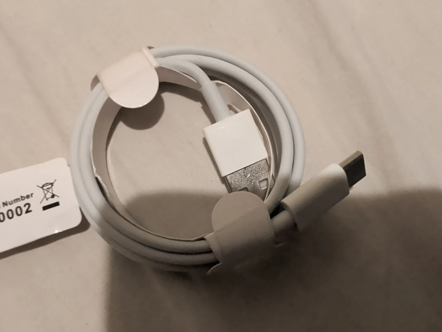 USB-A to USB-C charging cable