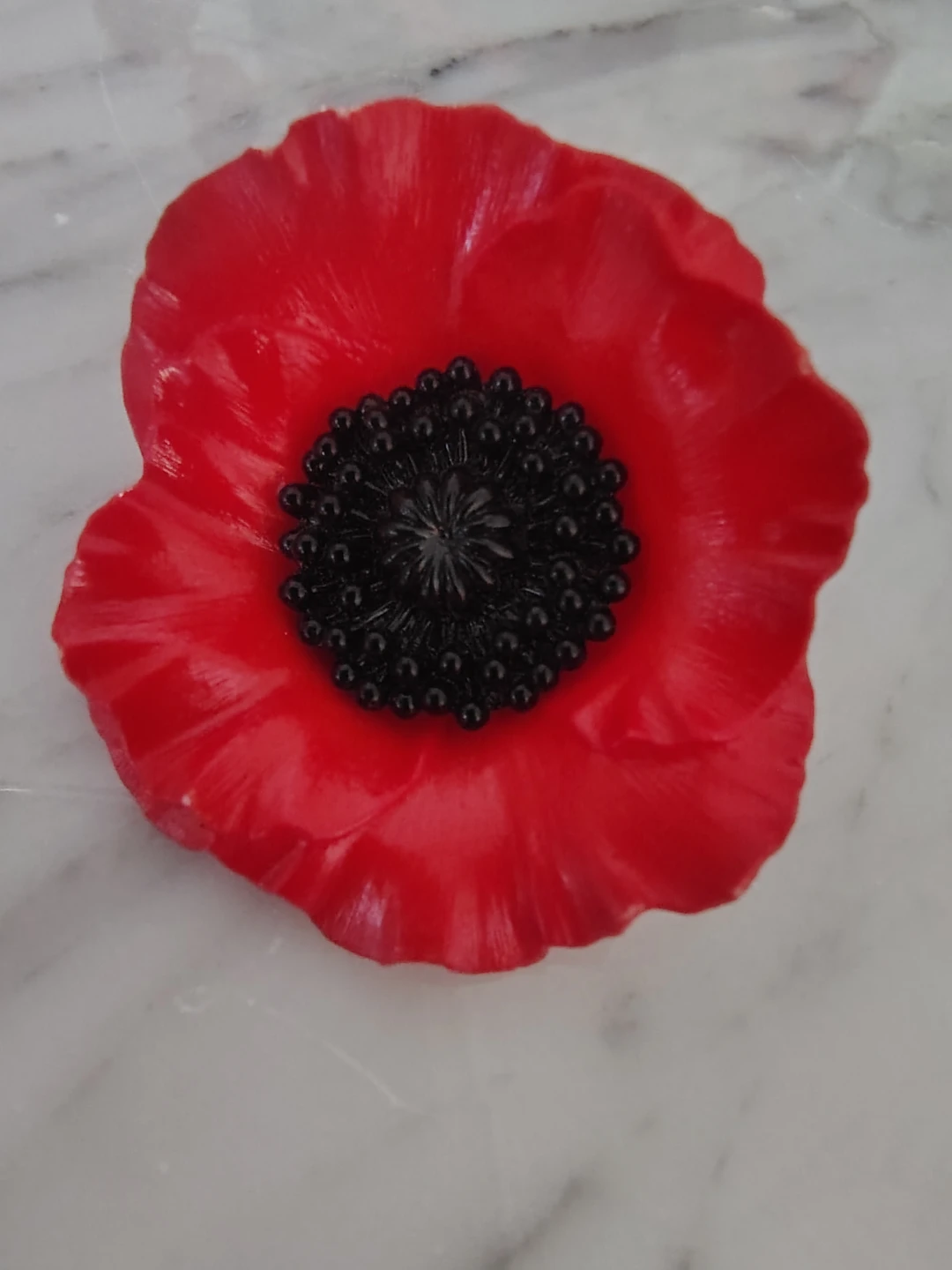 Rare vintage poppy buttons - photo 3