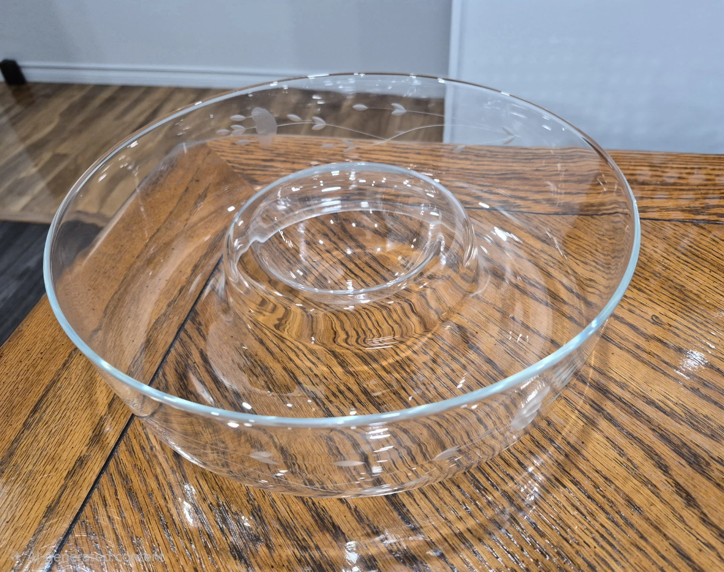 vintage Princess House Heritage Crystal Chip 'N' Dip Bowl - photo 3