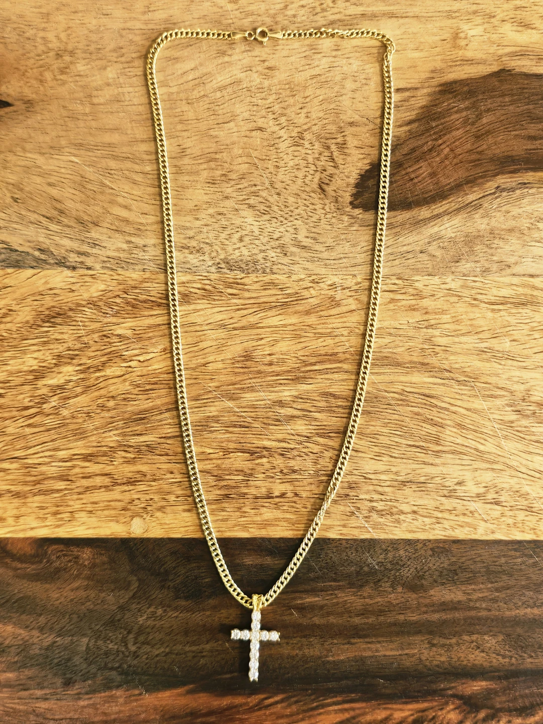 18k cross pendant necklace - photo 3