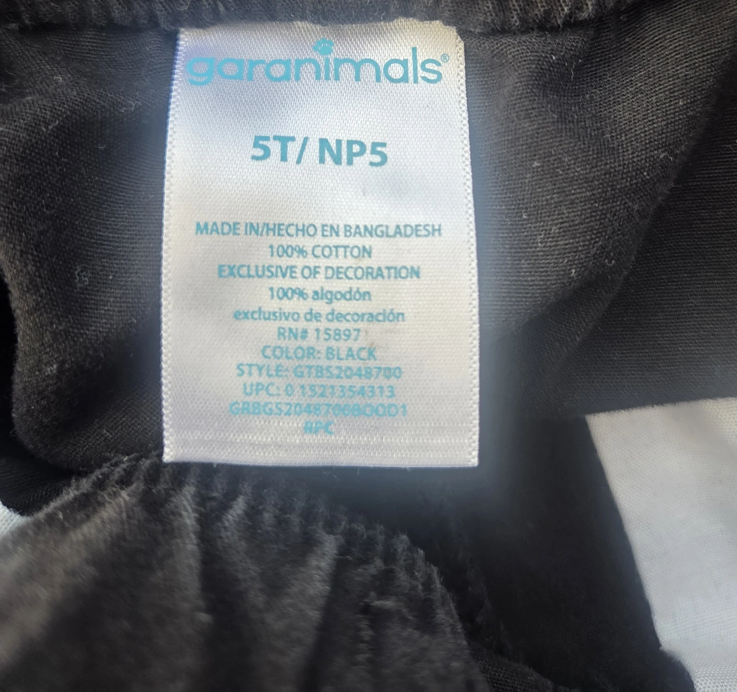 Garanimals Black Shorts Size 5T - photo 3
