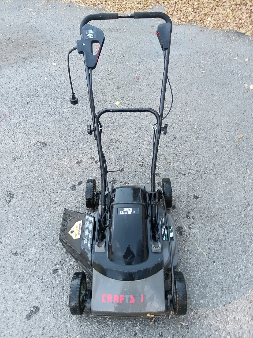 Craftsman Compact 18-inch Electric Lawnmower - photo 2