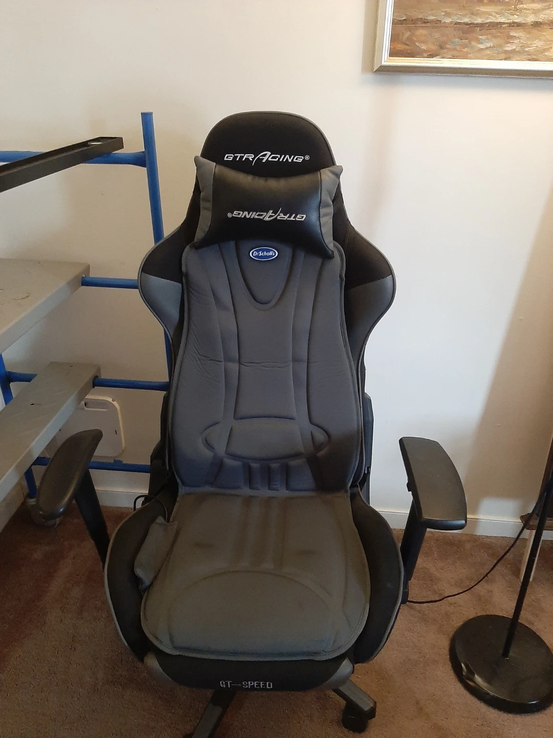 GTRacing Gaming Chair with Dr. Scholl's Seat Cushion