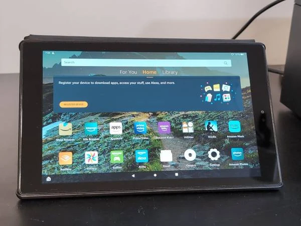 Amazon Fire HD 10 9th Gen Tablet with Case - $60
