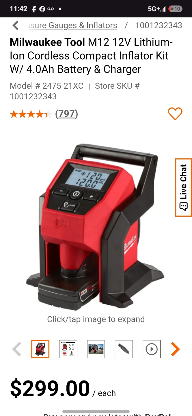 Milwaukee M12 Cordless Compact Inflator - photo 5