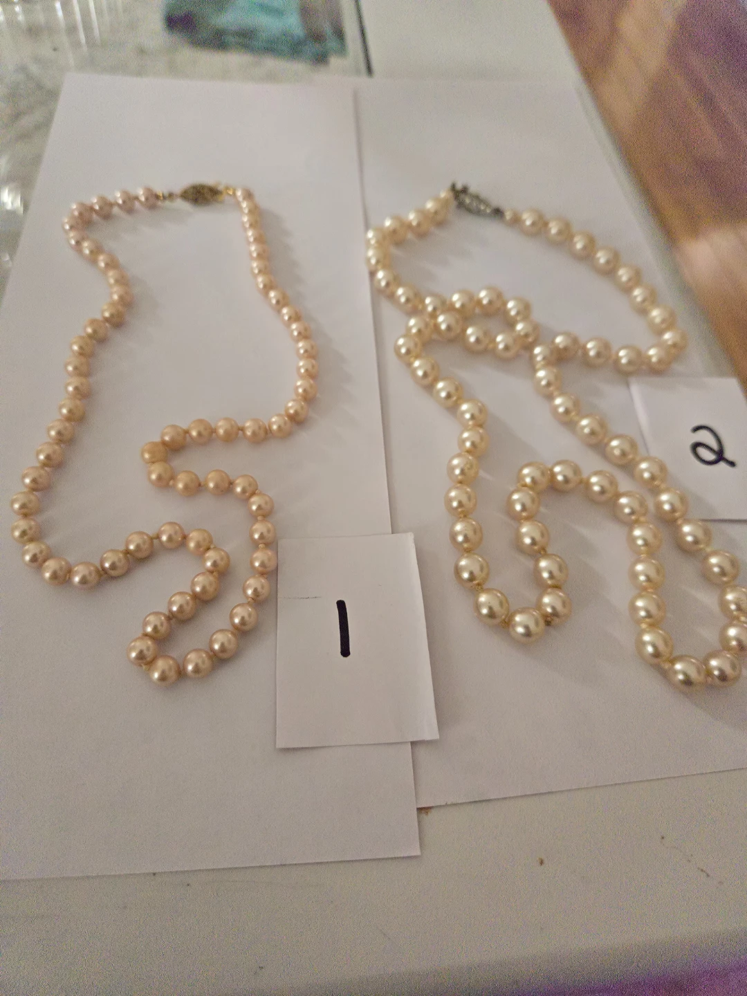 Vintage Faux Pearl Necklaces