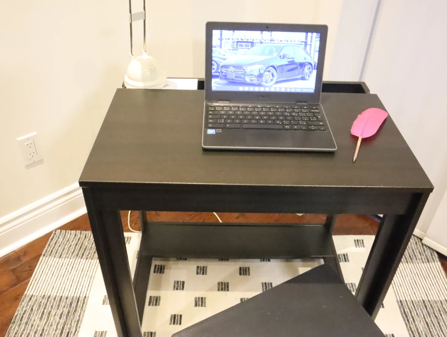 IKEA Laiva Black/Brown Laptop Desk - photo 2
