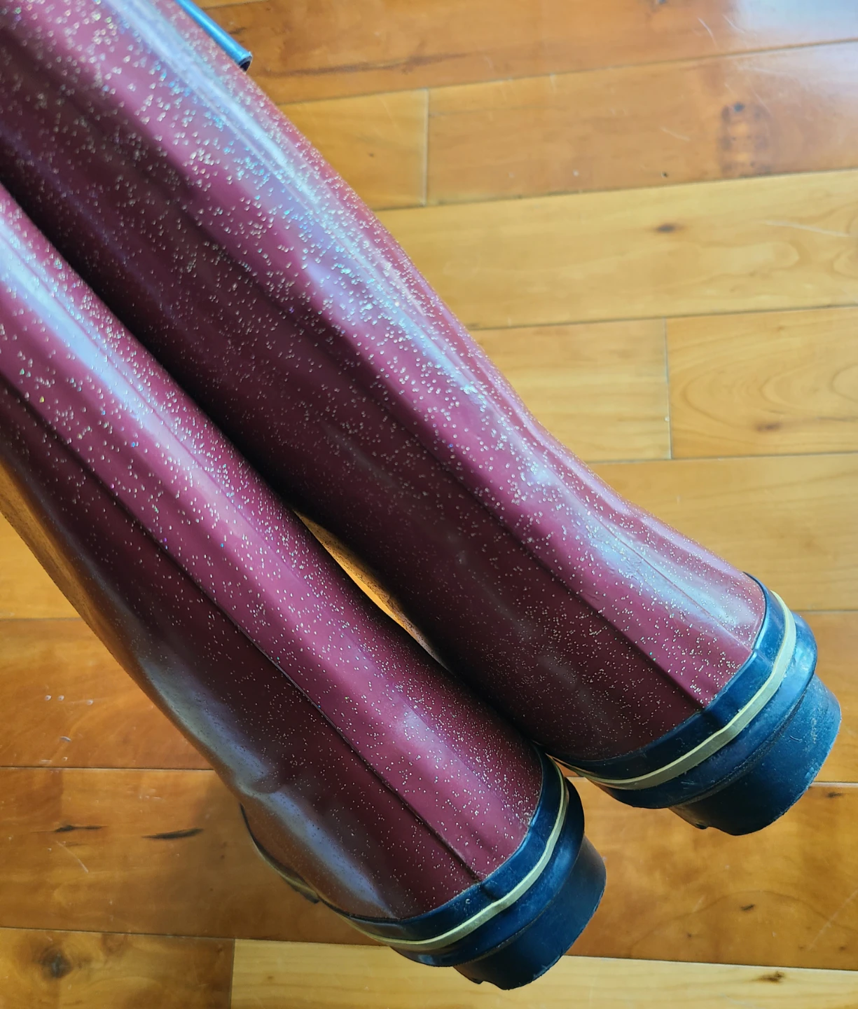 Girls glittery rubber rain boots size 4 - photo 3