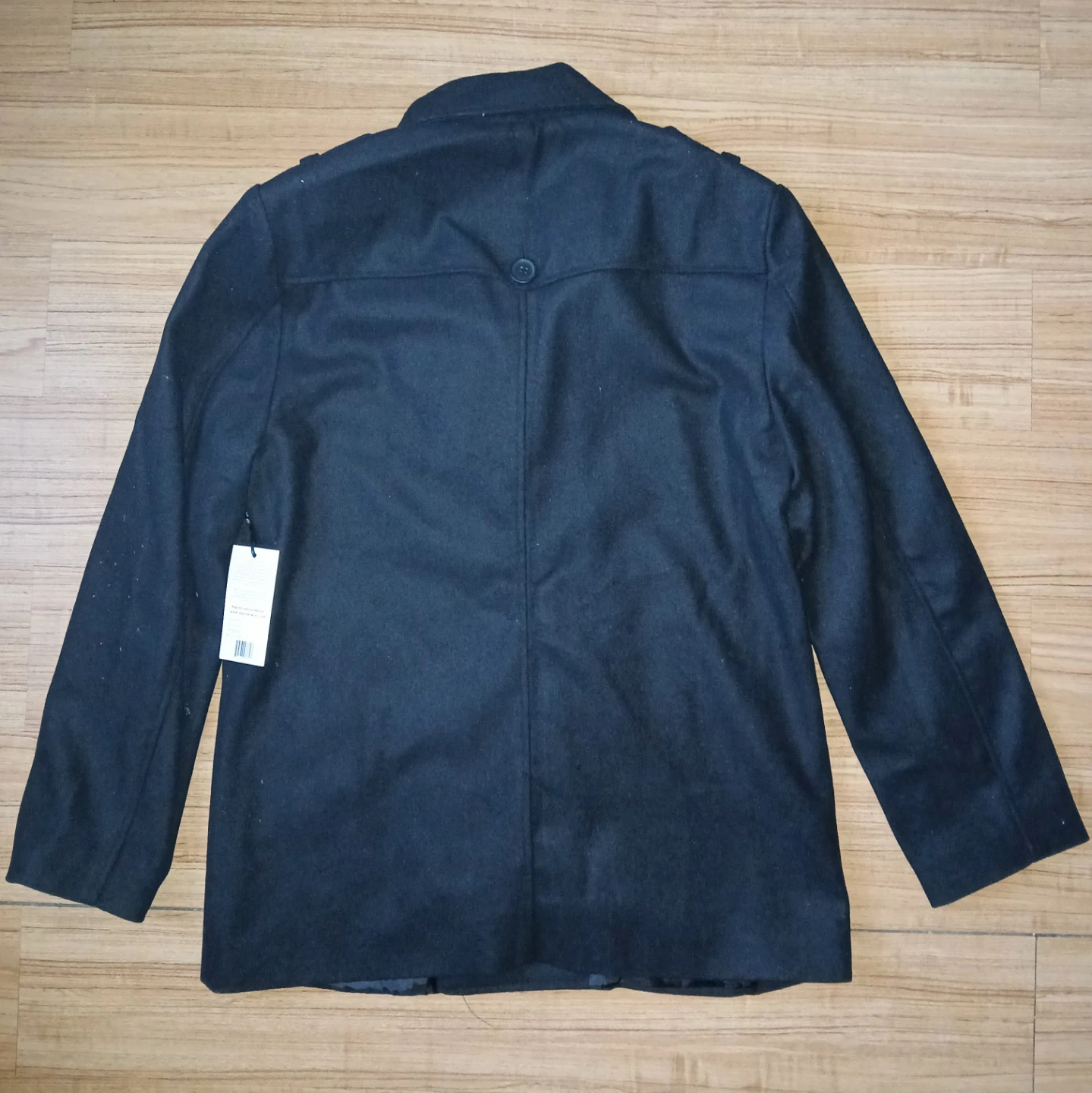 Alpine Swiss Men's Pea Coat Black Medium - photo 2