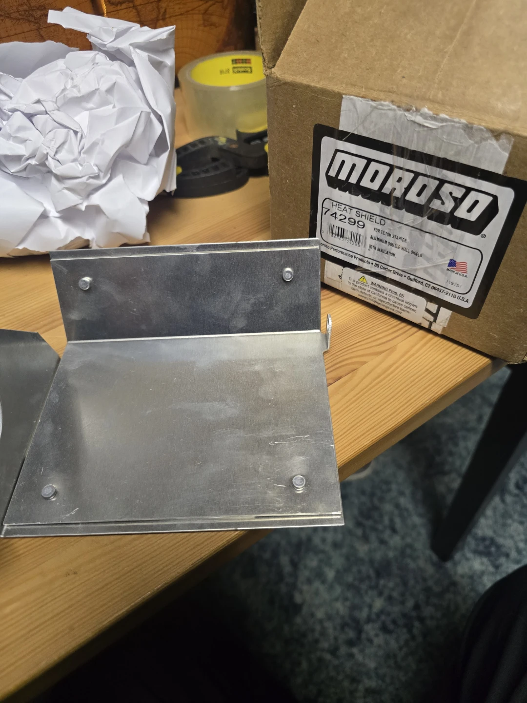 Moroso mini starter heat sheild - photo 3