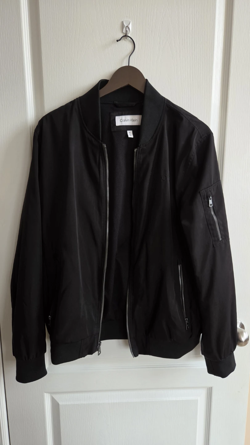 Calvin Klein Black Bomber Jacket
