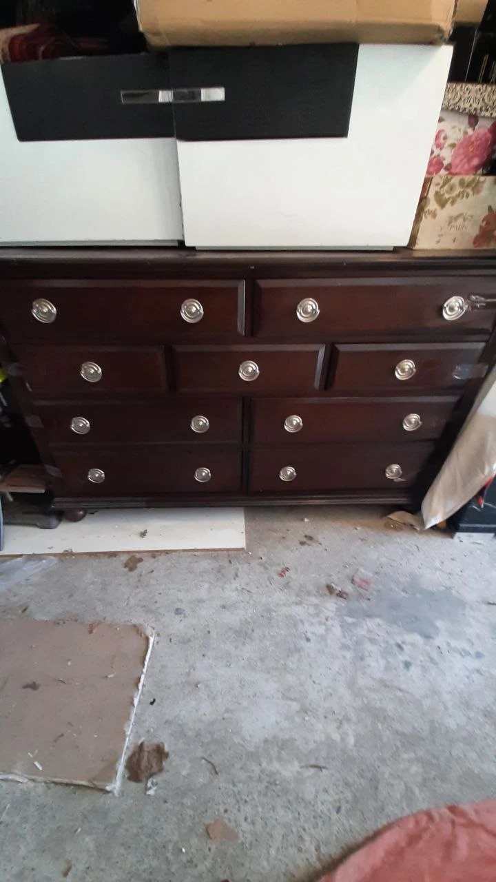 Dark Wood Nine-Drawer Dresser - photo 2