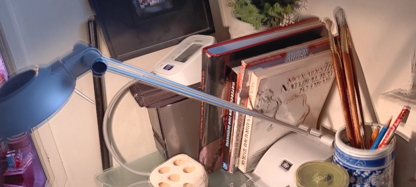 Adjustable silver desk lamp - photo 3