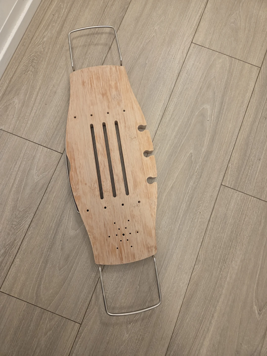 Adjustable Bamboo Bathtub Caddy Tray - photo 5