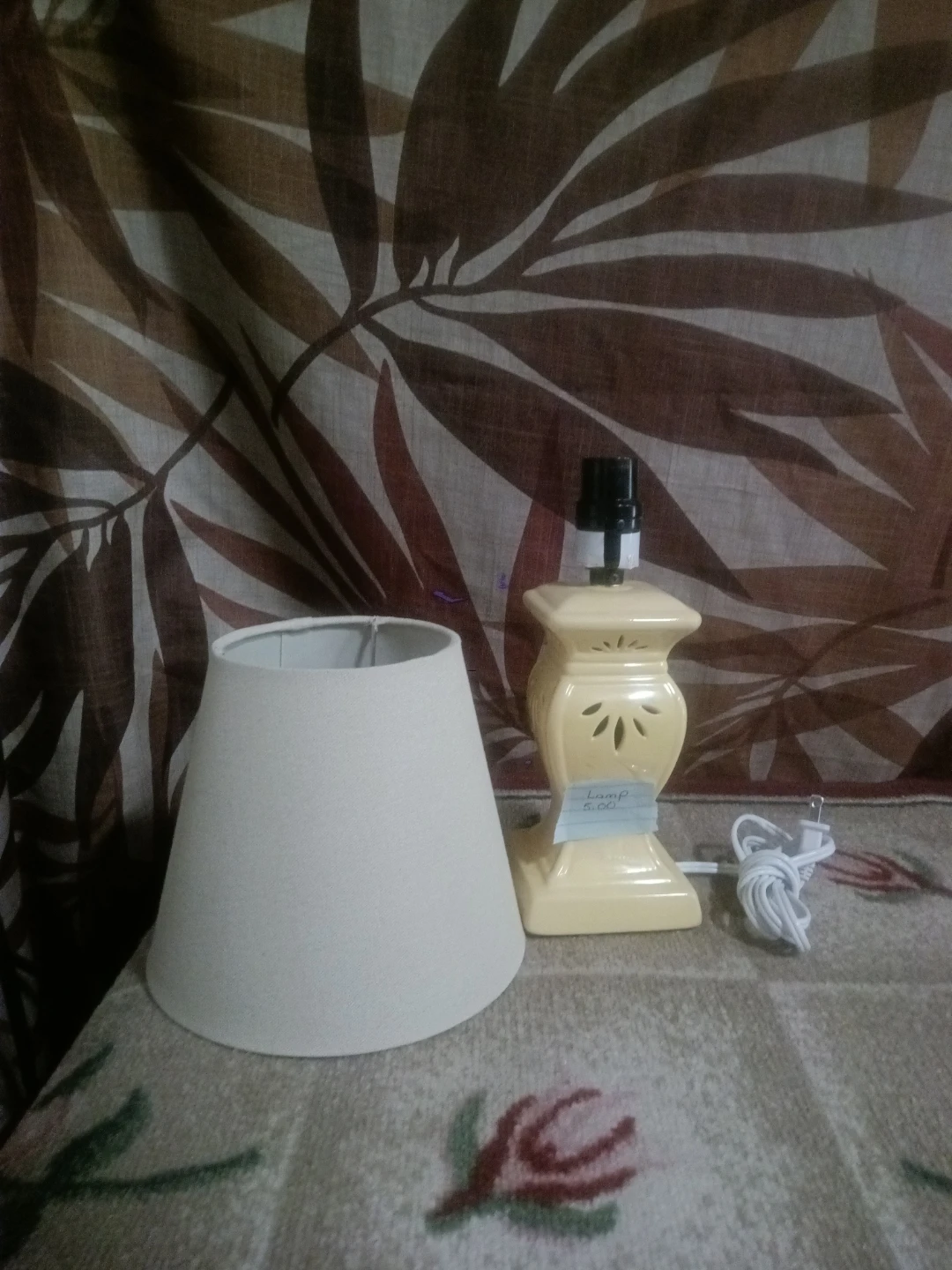 Cream Table Lamp