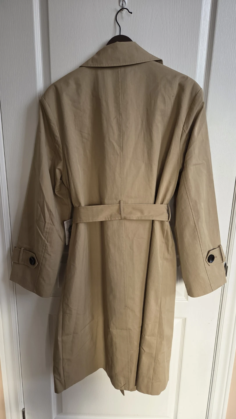 Women's Fog Trench Coat Oatmilk Size Large, $60 obo - photo 5