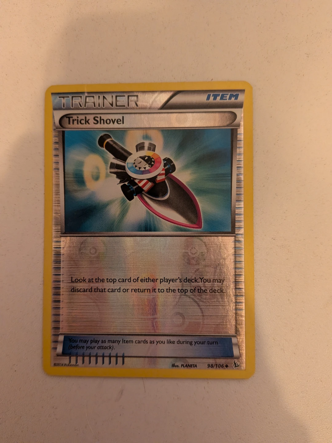Pokemon Trading Card: Trick Shovel Trainer Card - photo 2