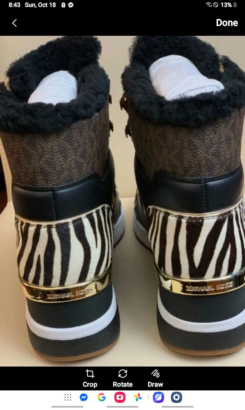 Beautiful Michael Kors Leopard and Zebra Print Boots - photo 2
