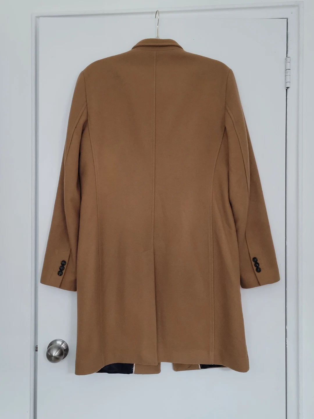 Men's ZARA Tan Wool Coat - photo 2