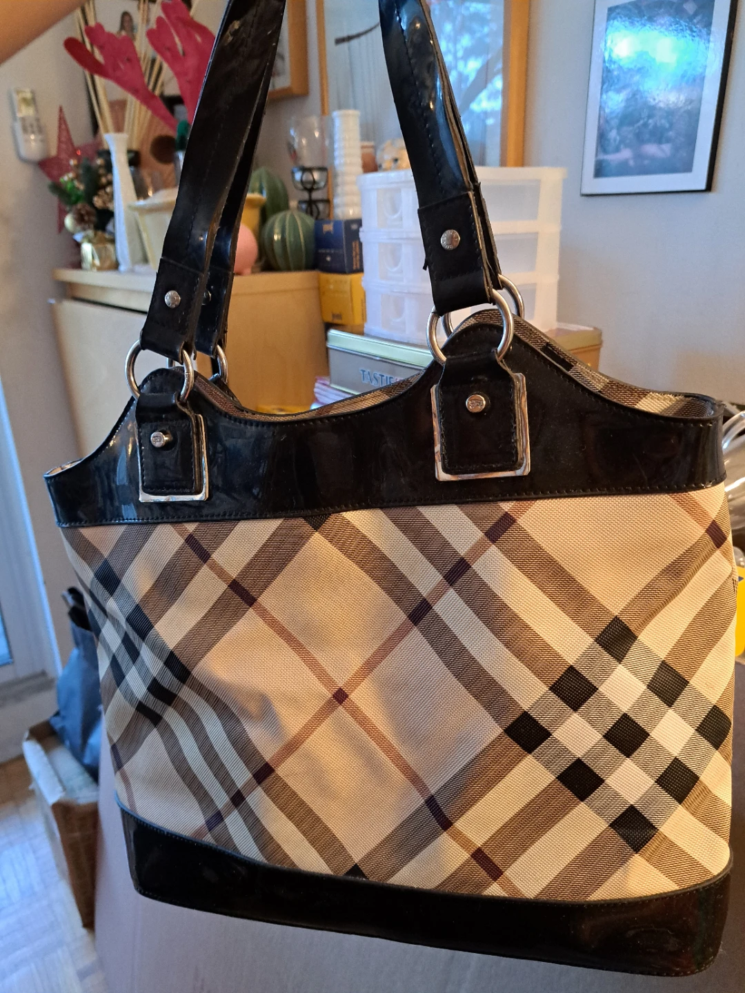 Burberry Check Tote Bag - photo 2