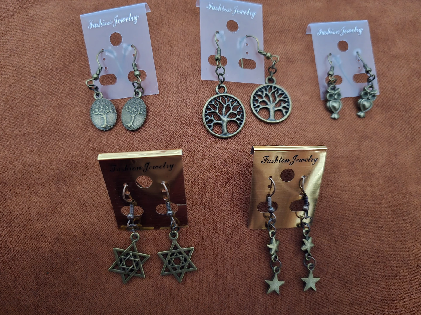 Handmade Bronze-Tone Halloween/fall/witchy Earrings - photo 3