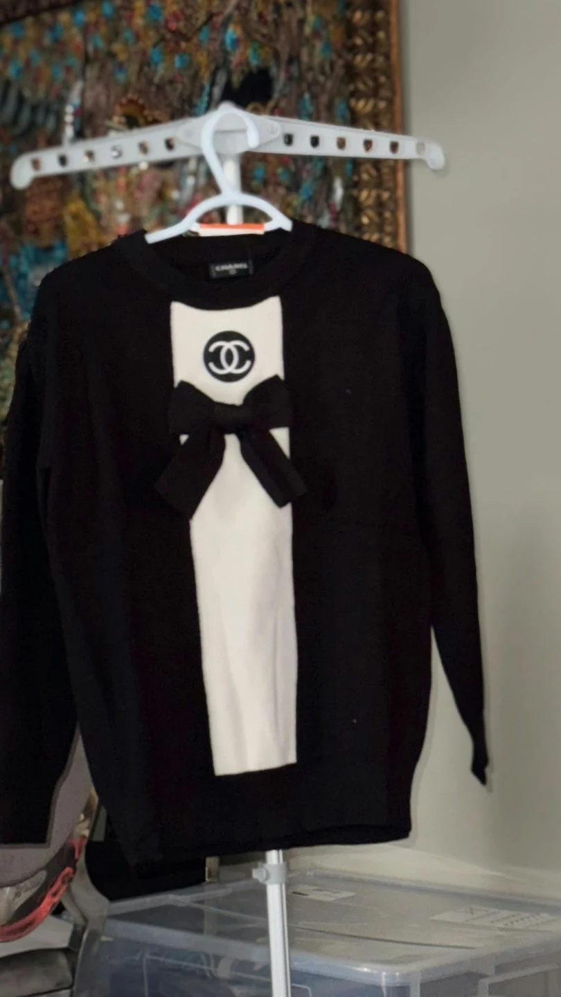 CC Black and White Knit Sweater - photo 2