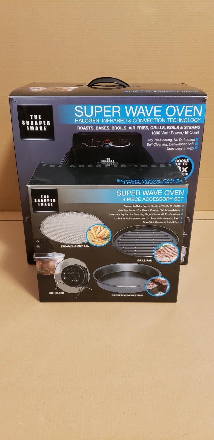 The Sharper Image Super Wave Oven with 4-Piece Accessory Set