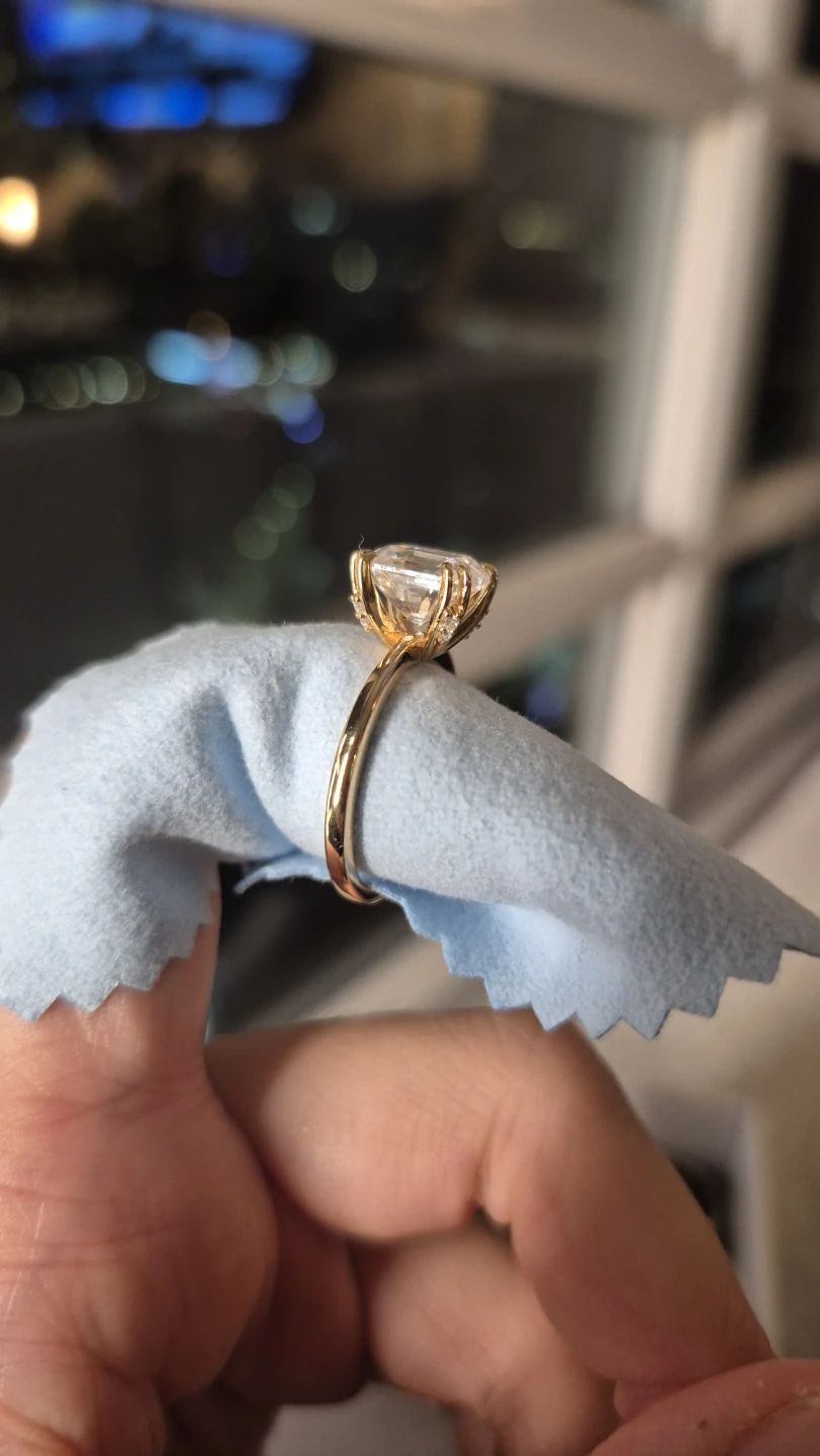 S925 2.5 ct size 6 lab moissanite - photo 2