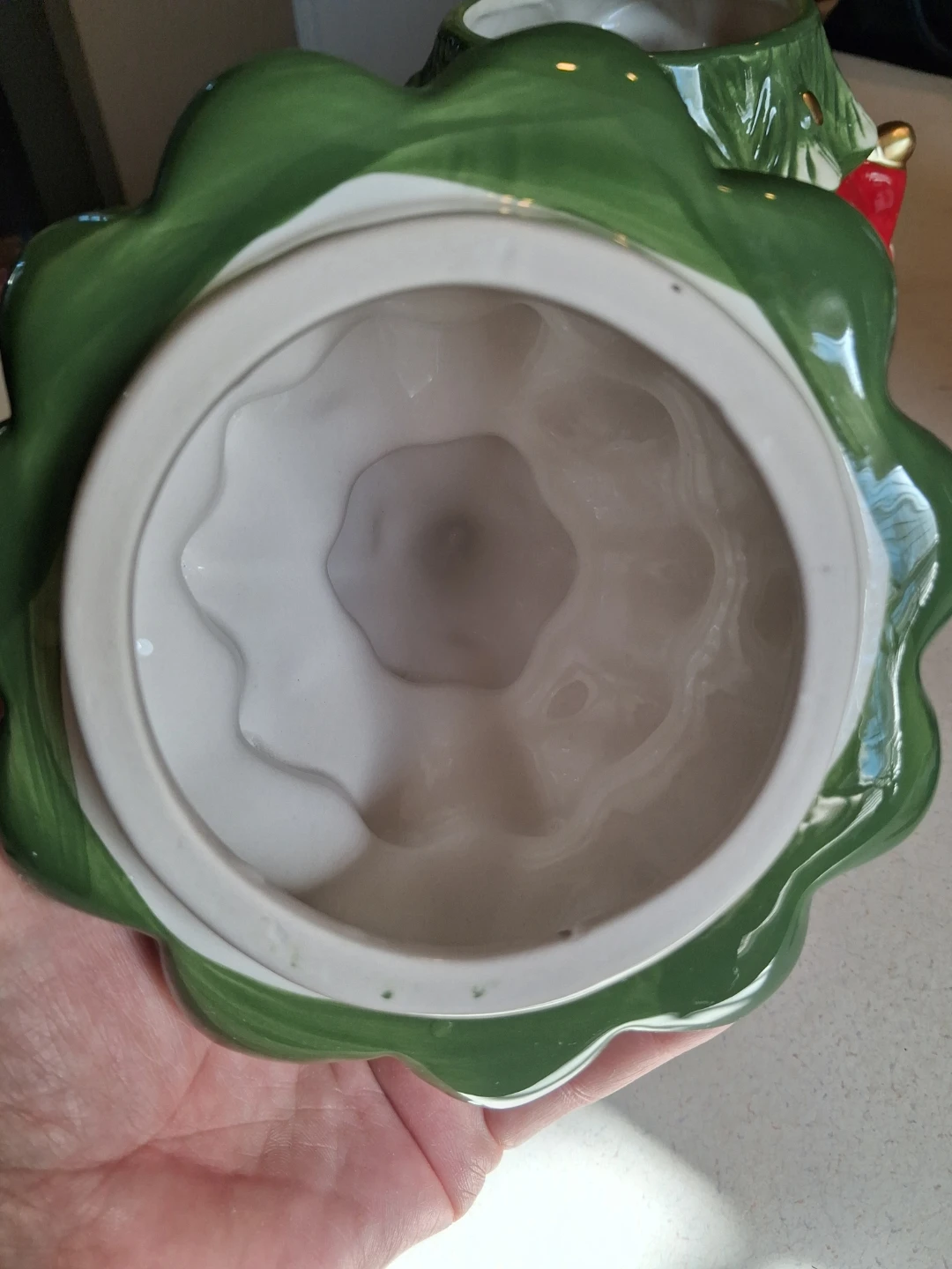 Harry and David Ceramic Christmas Tree Gnome Cookie Jar - photo 5