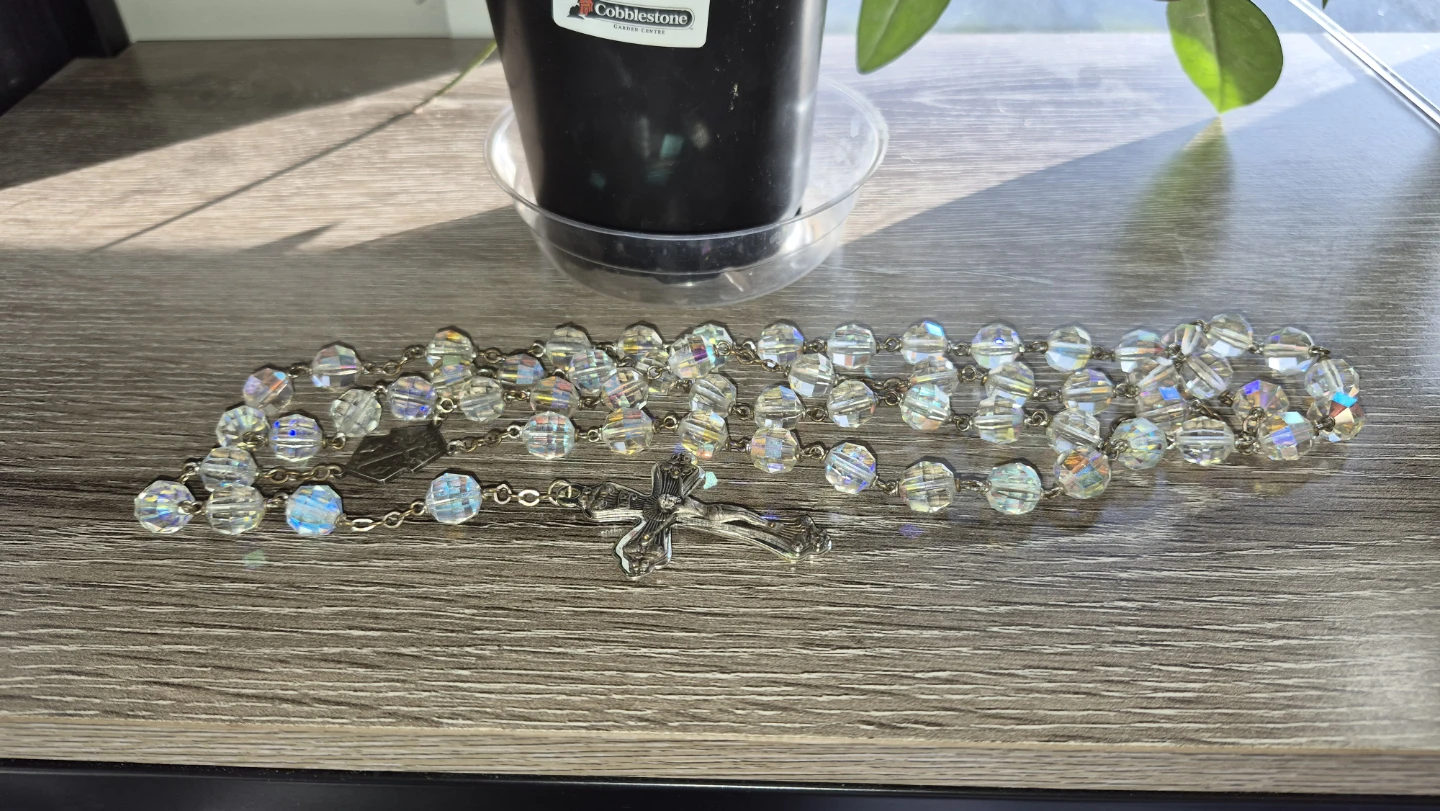 Crystal bead rosary - photo 3