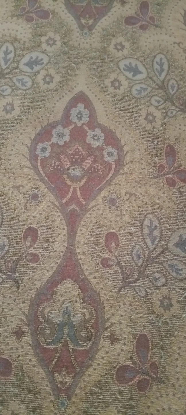 2 Damask Pattern Fabric Bench Cushion - photo 3