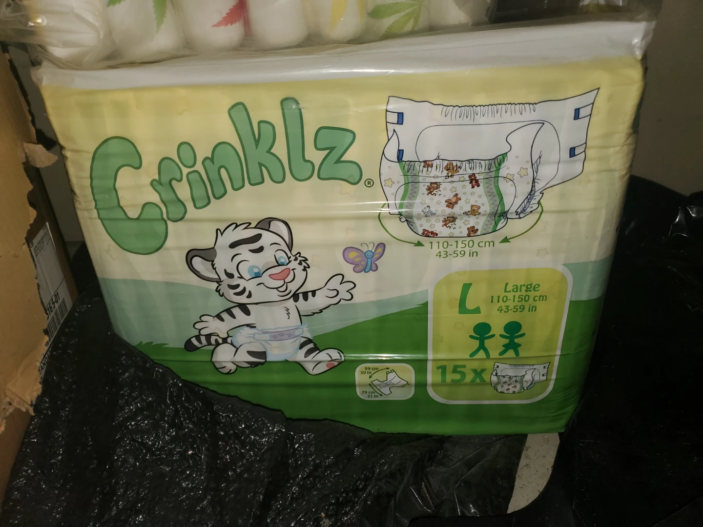 Crinklz Adult Briefs - Large
