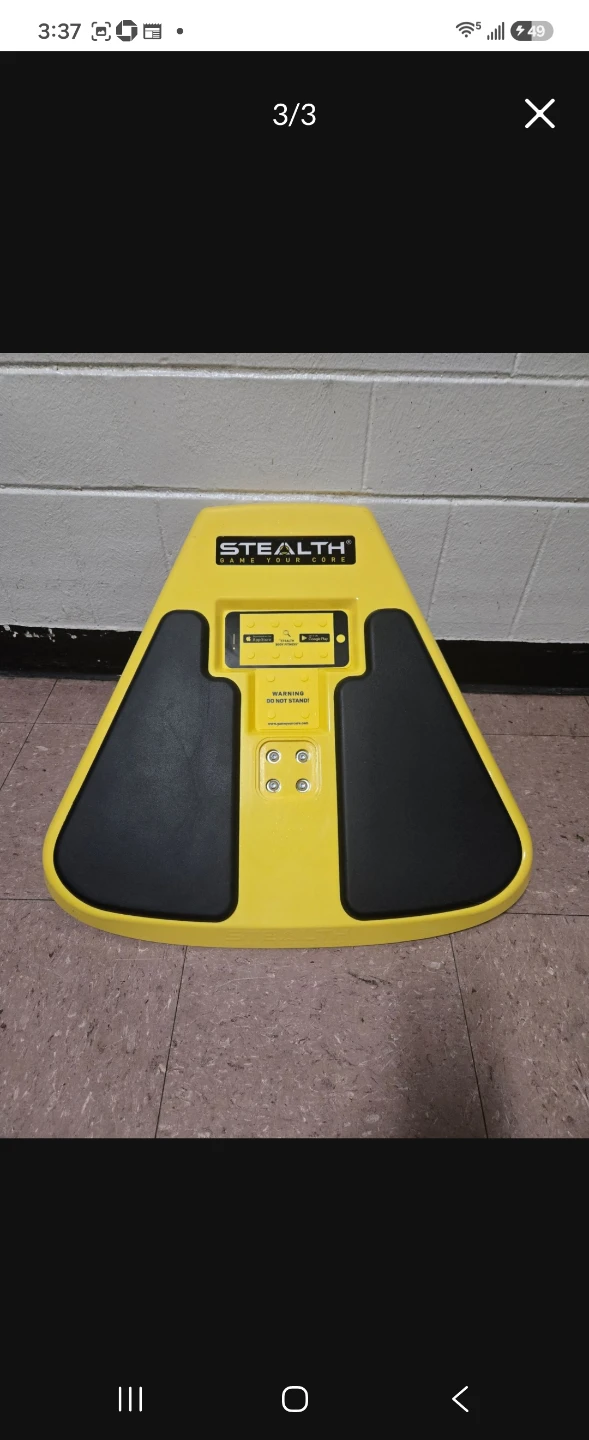 Stealth Core Trainer Plank Ab Workout Balance Board Yellow - photo 3